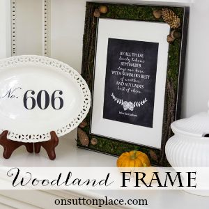 diy woodland frame fall on sutton place