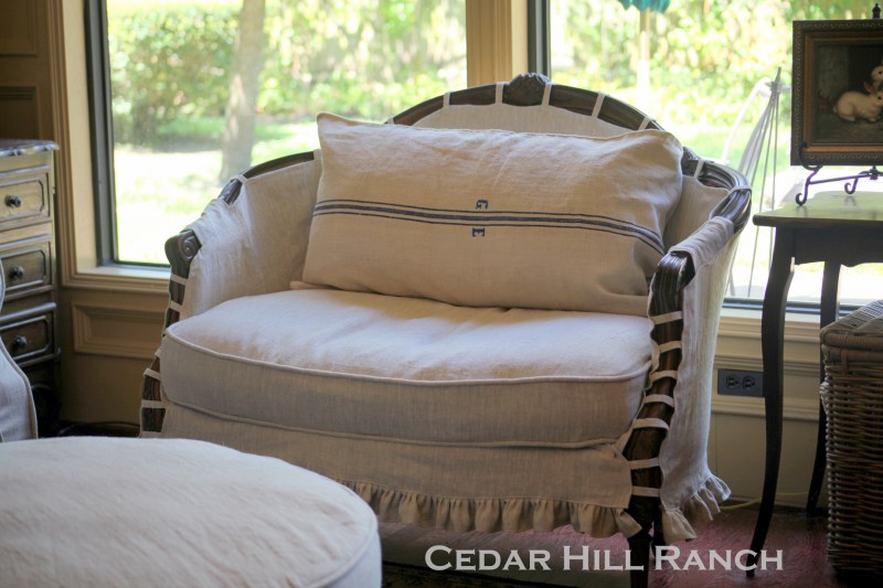 French Linen Slipcovers - Cedar Hill Farmhouse