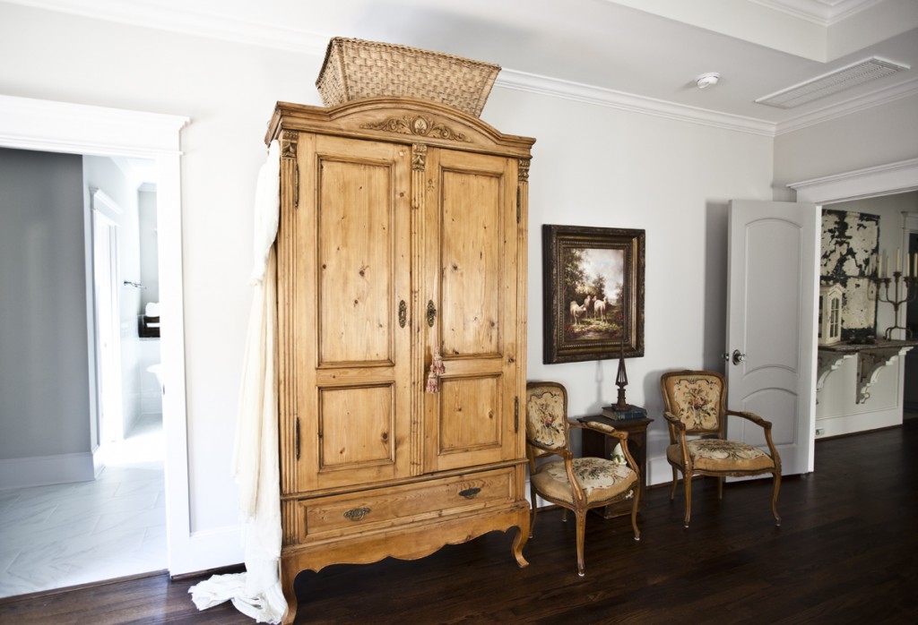 antique pine armoire