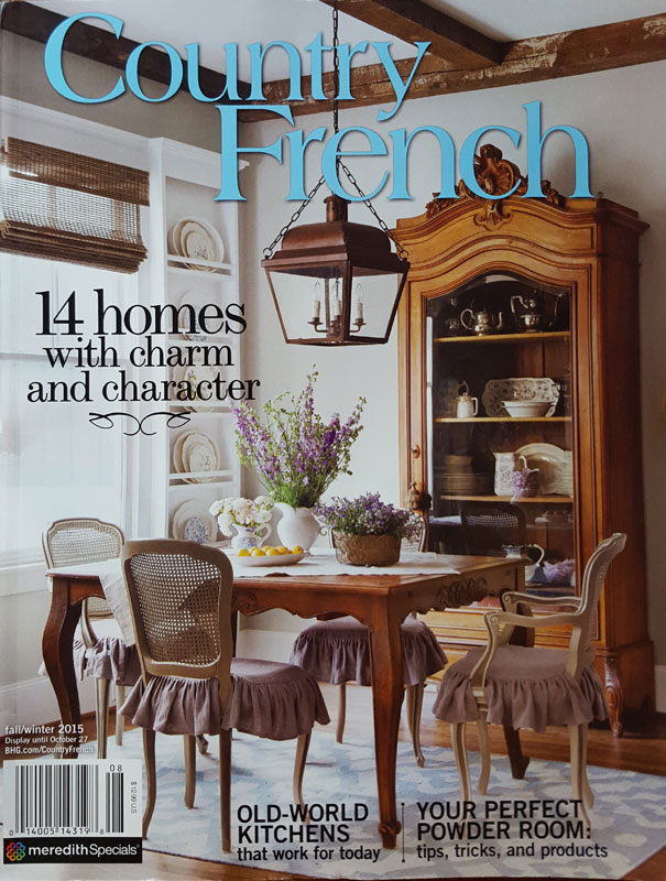 My Home on the cover of Country French magazine - Cedar Hill Farmhouse