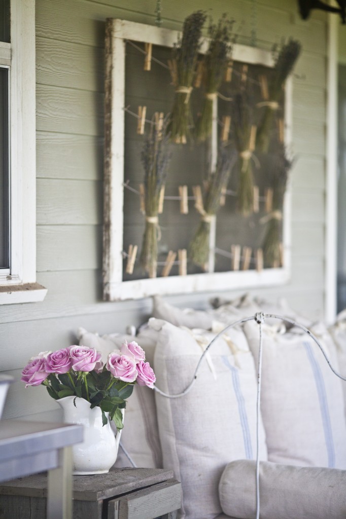 flowers on wall