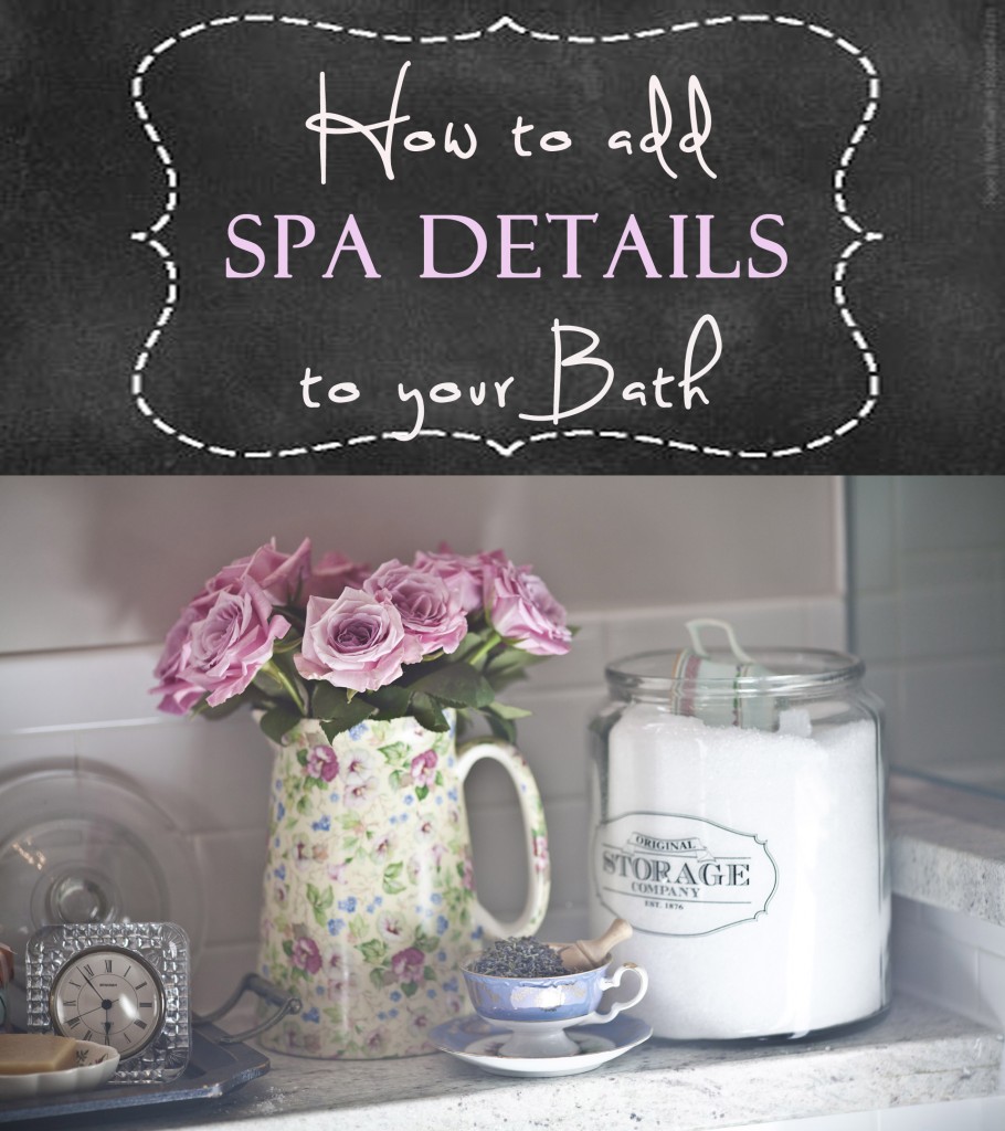 how to add spa details to your bath