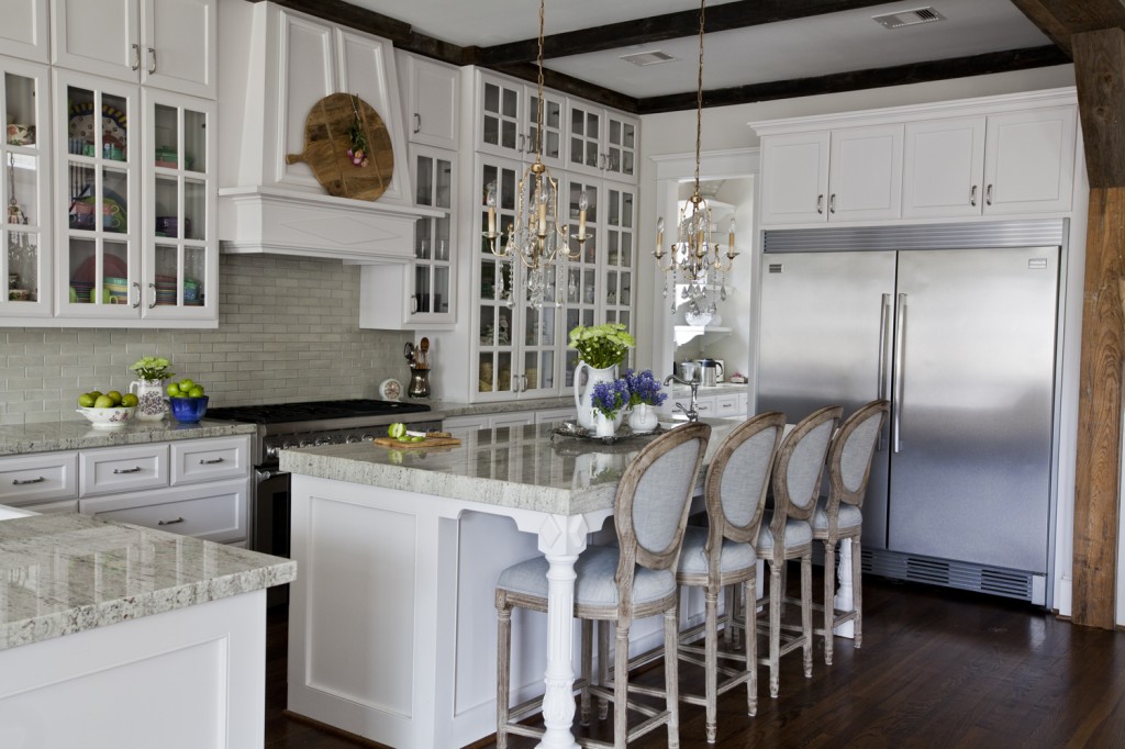 country French kitchen with beams