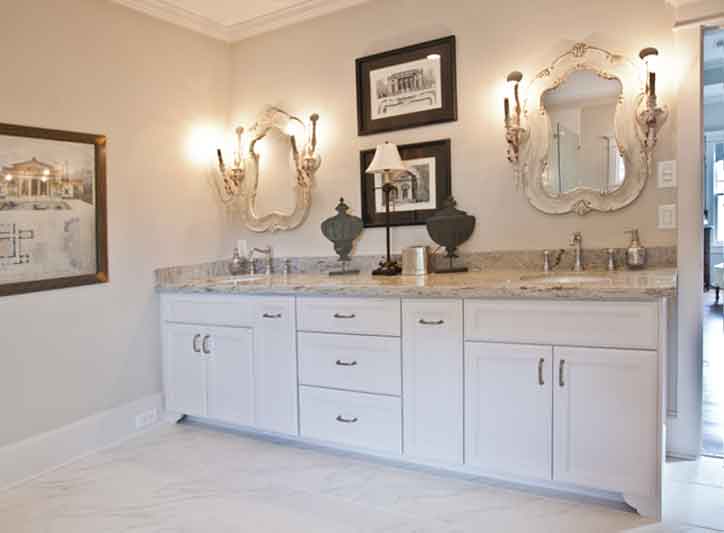 Bathroom Back Splash Behind Vanity On Ponterest