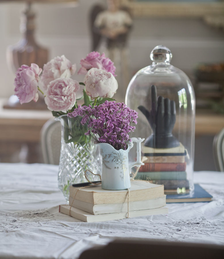 BASKET DECOR IDEAS - Cloches & Lavender