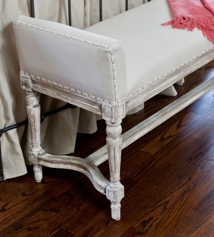 Very French bench for the bedroom Cedar Hill Farmhouse