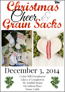 christmas cheer and grain sacks