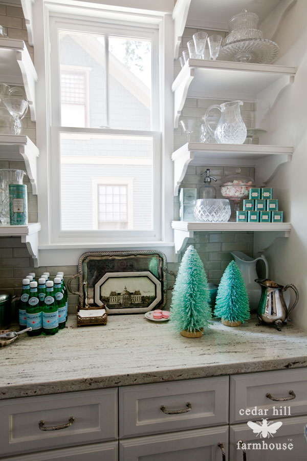 Christmas Home Tour 2020  Christmas kitchen decor, Turquoise christmas,  Farmhouse christmas