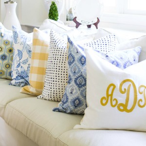 decorating with pillows on sutton place