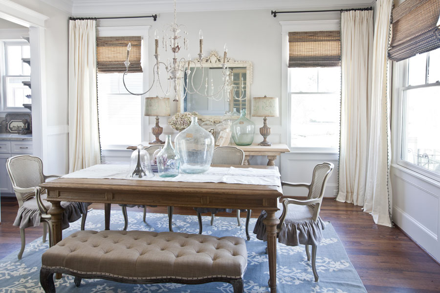 New Curtains for the Dining Room - Cedar Hill Farmhouse