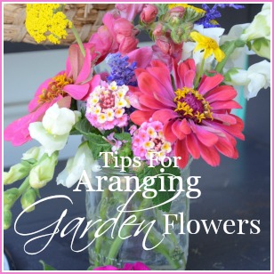 TIPS FOR ARRANGING GARDEN FLOWERS-button for Budget Friendly Ideas-stonegableblog.com