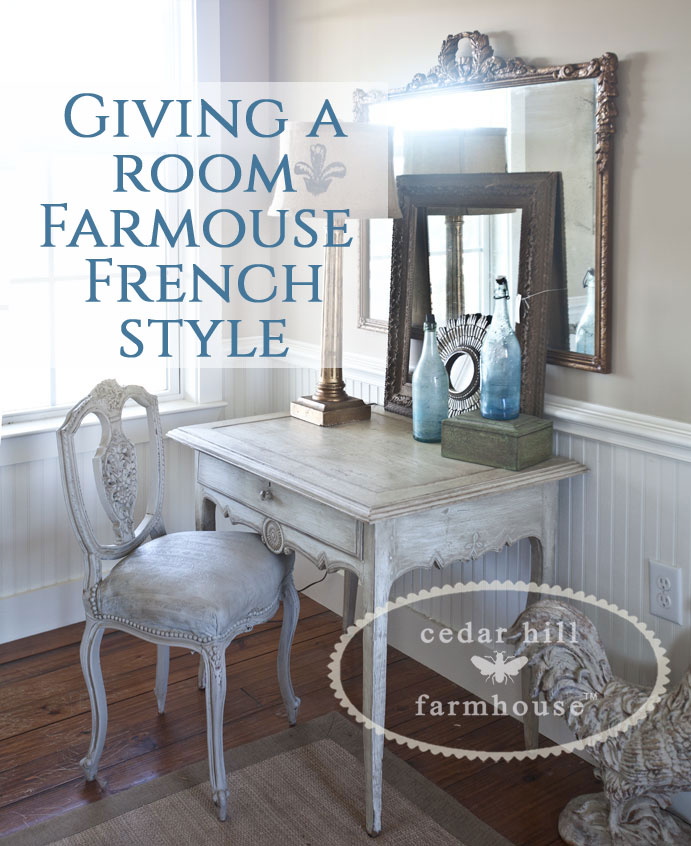 Gilded French Rustic Mirror by Annie Sloan