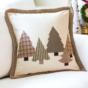 diy no sew christmas tree pillow