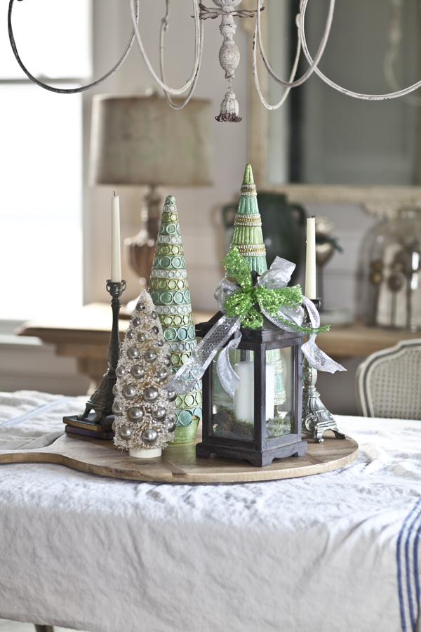 trees on the dining table