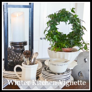 DIY TIPS AND TRICKS CREATING A WINTER KITCHEN VIGNETTE-button-stonegableblog-2