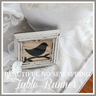 NO SEW TABLE RUNNER- button-stonegableblog.com