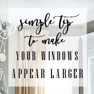 simple tip to make your windows appear larger