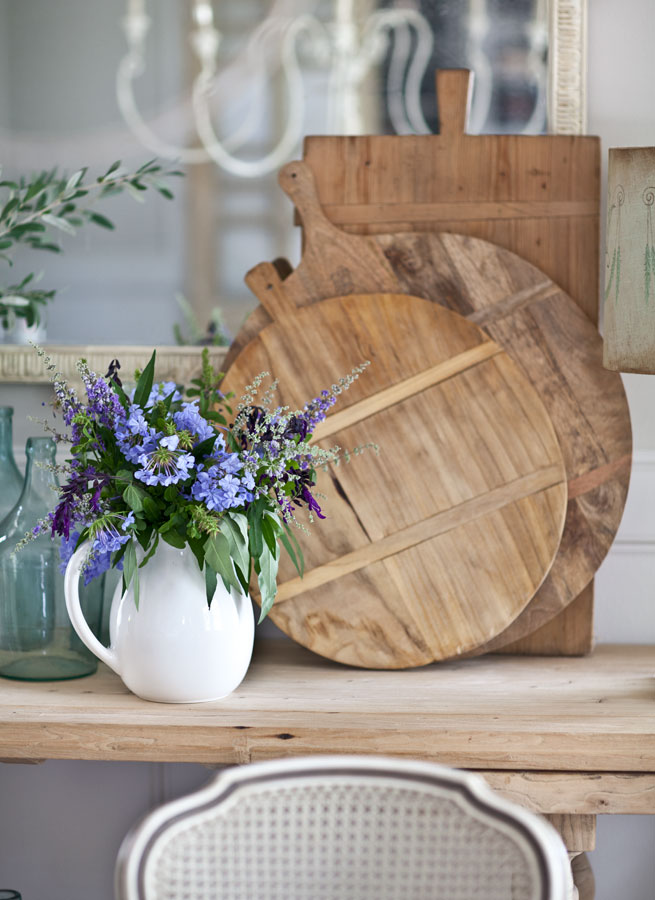 Vintage French Bread Boards and How to Decorate with Them