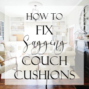 how to fix sagging couch cushions