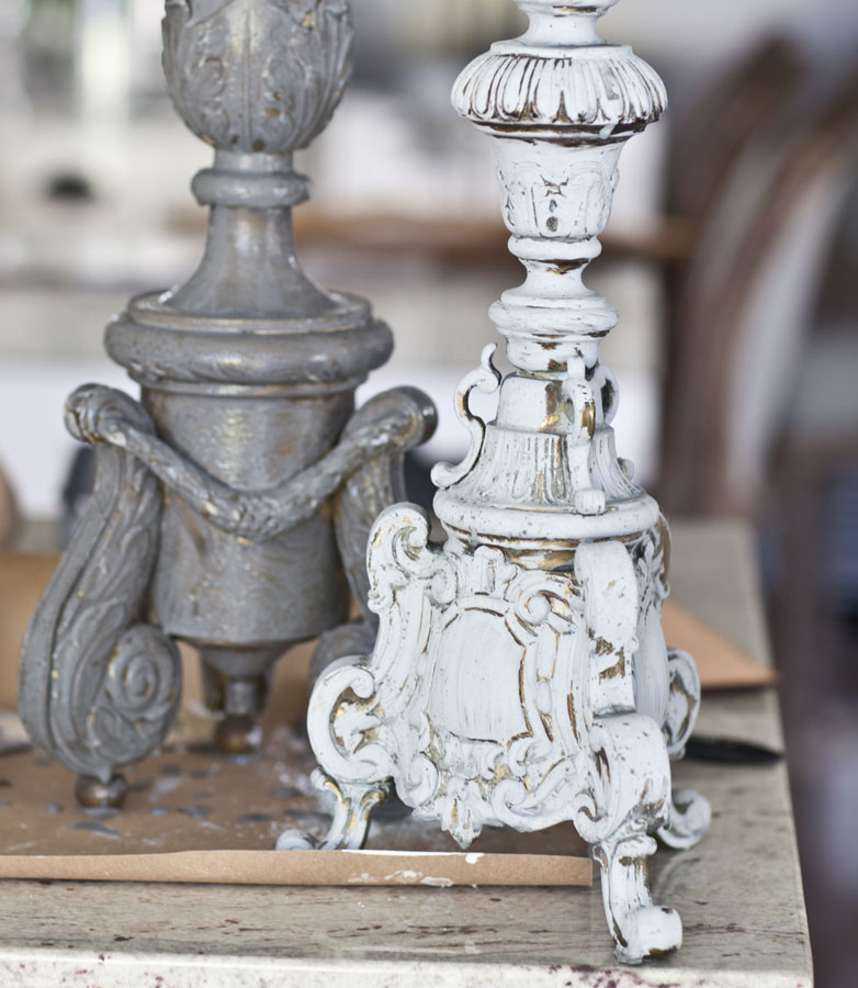 Chalk Paint Candlestick