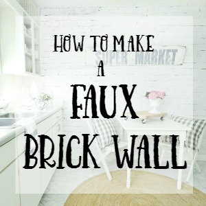 How to Make a Faux Brick Wall Thistlewood