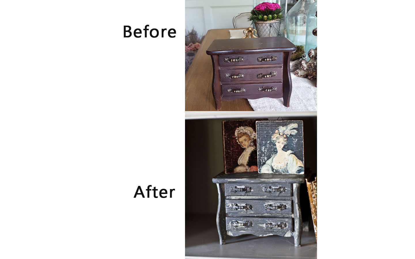 Crackle Finish Tutorial On A Tiny Chest Cedar Hill Farmhouse