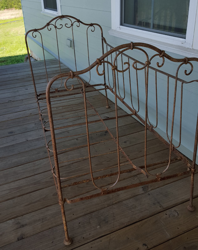 iron bed