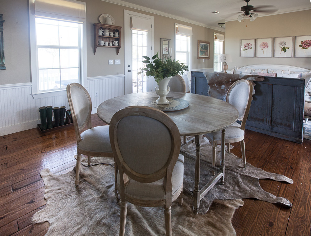 Can You Use Cowhide Rugs In A Country French Room Cedar Hill