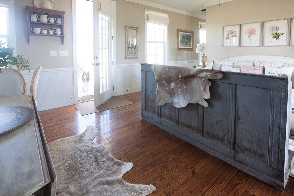 Can You Use Cowhide Rugs In A Country French Room Cedar Hill