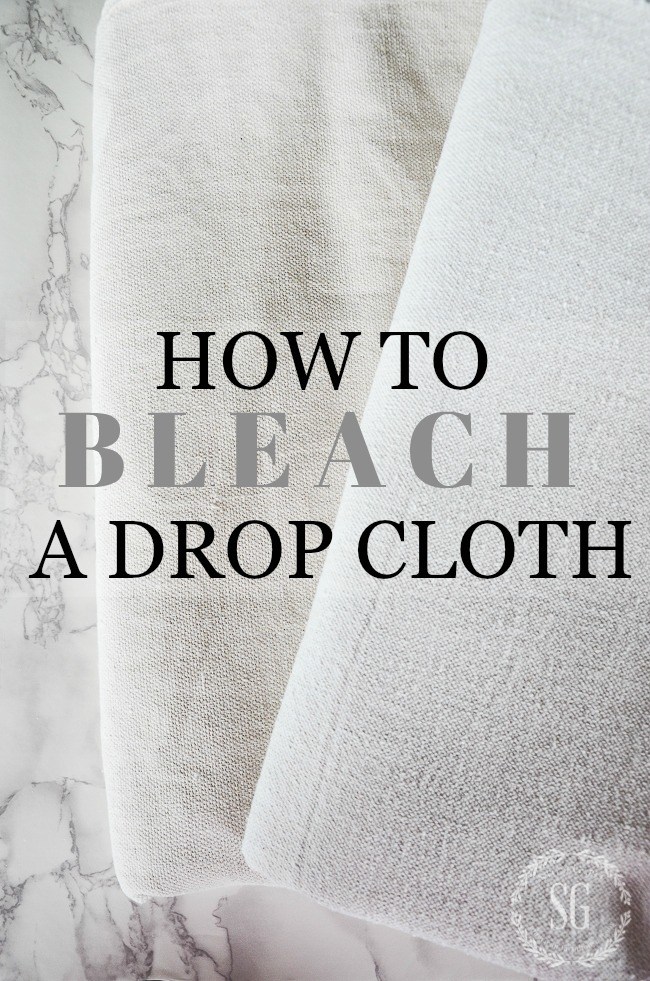 how to bleach drop cloth