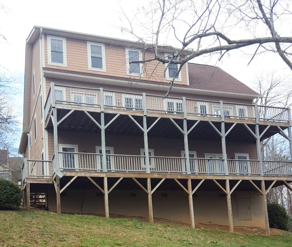 BACK OF CEDAR RIDGE MOUNTAIN HOUSE PAINTING