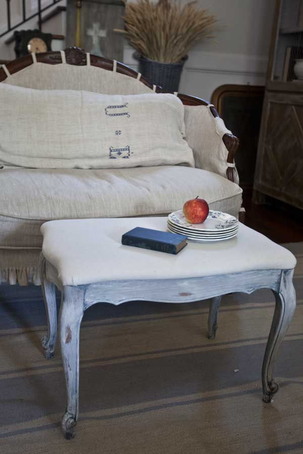 drop cloth upholstery