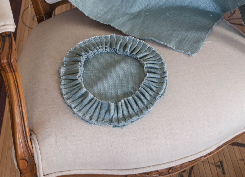 linen bolster pillow ruffle