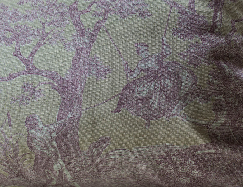 toile pillow