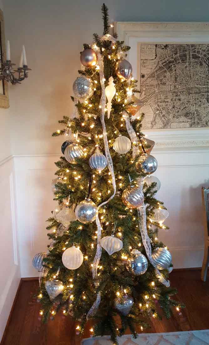 Elegant French Christmas Tree - Cedar Hill Farmhouse