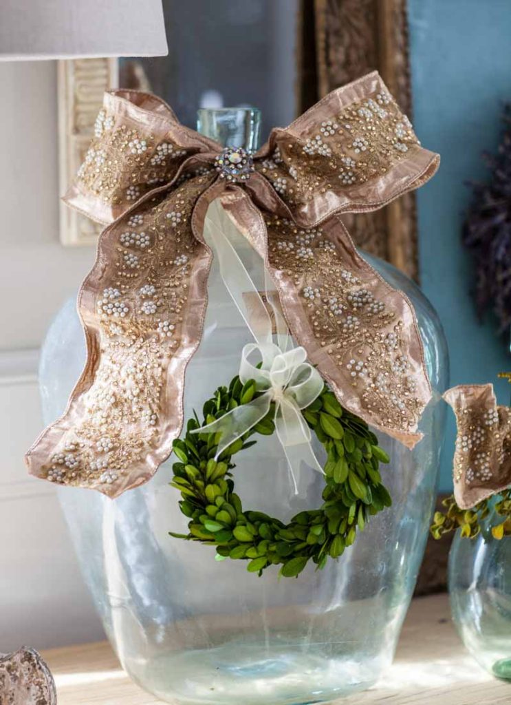 French Christmas tree pearl ribbons