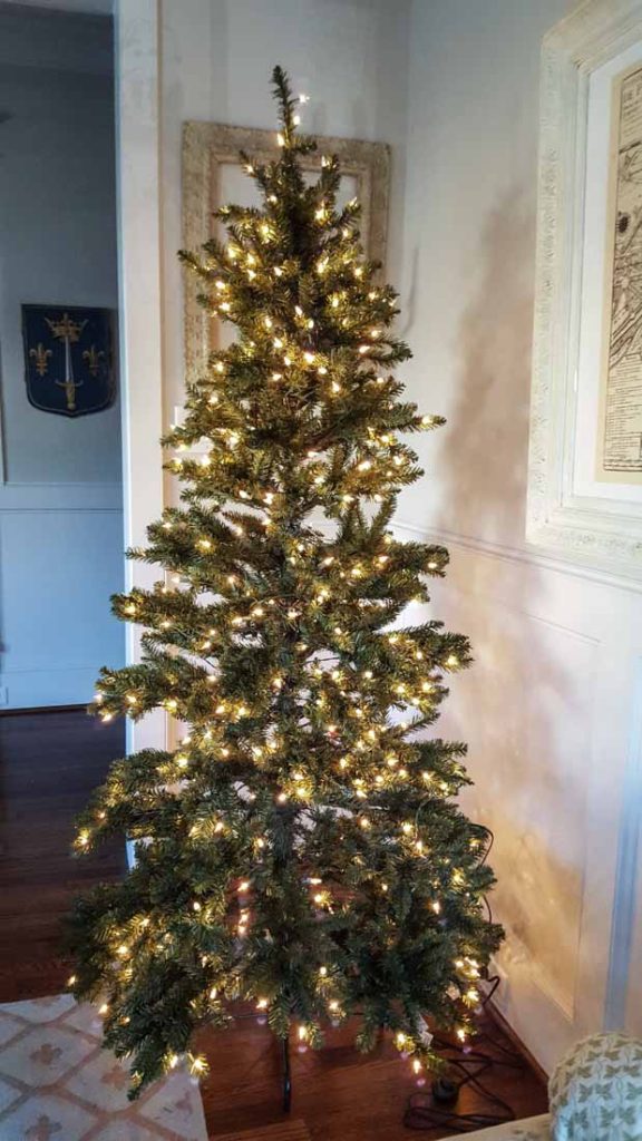 French Christmas tree prefluff