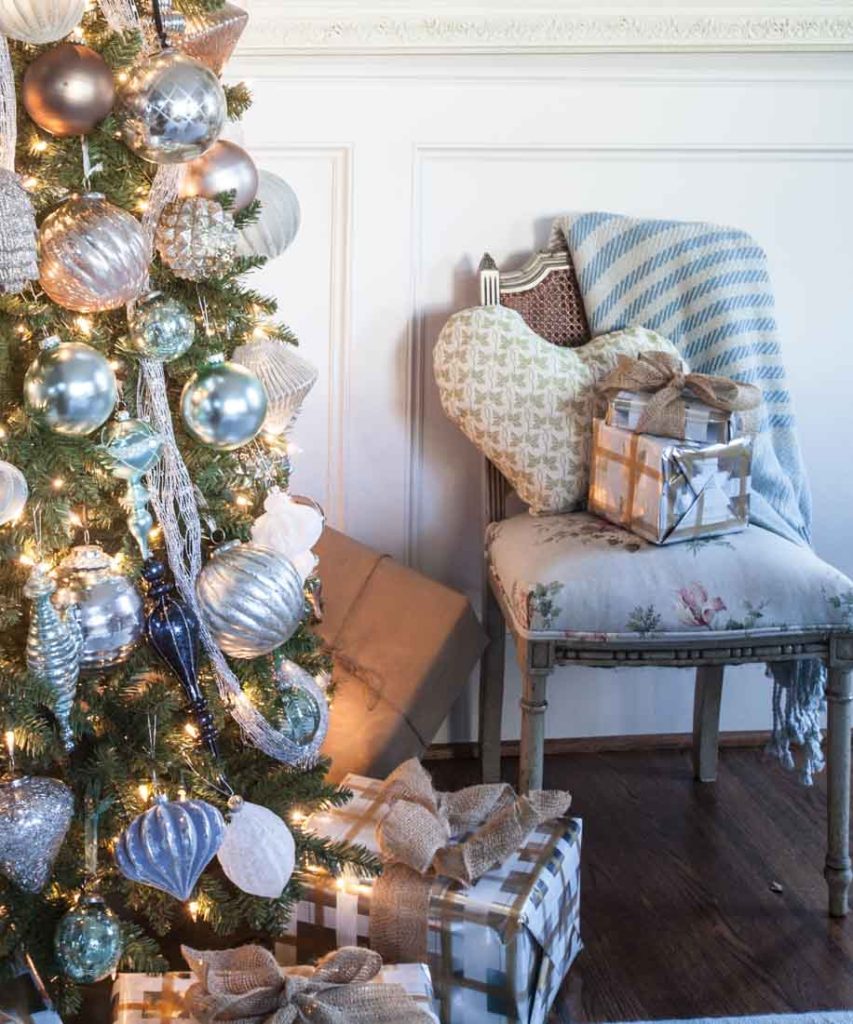 Elegant French Christmas Tree - Cedar Hill Farmhouse