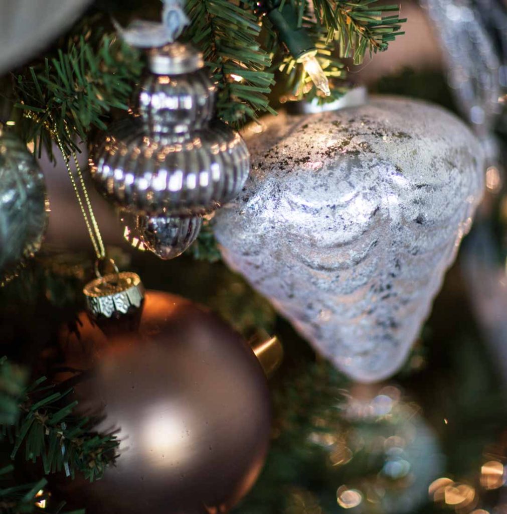 French Christmas tree pine cone ornament