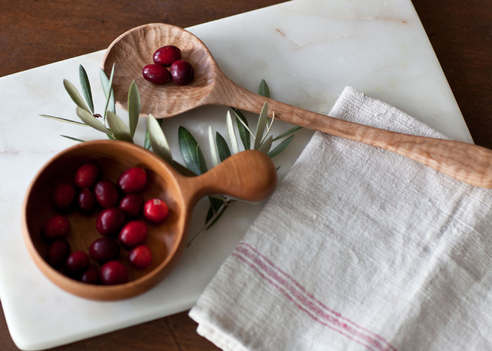 Cherry wood ladle dipper