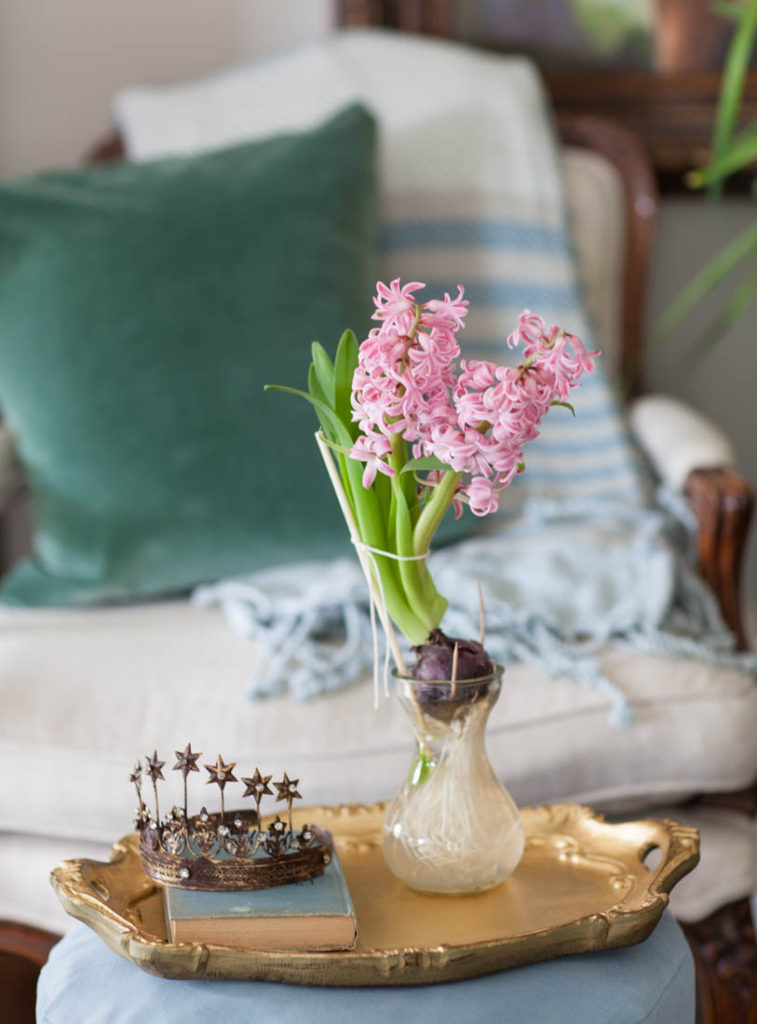 velvet ottoman slipcover hyacinth