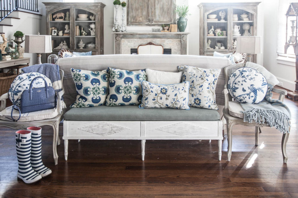 make a statement in your home blue and white
