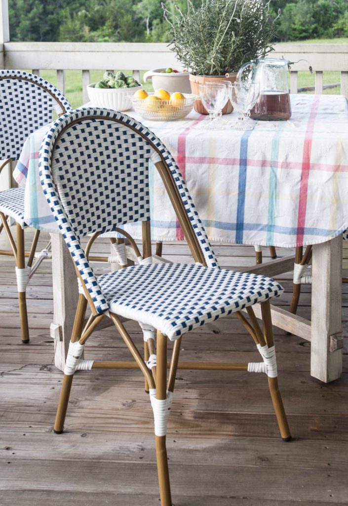 Porch refresh for summer chairs