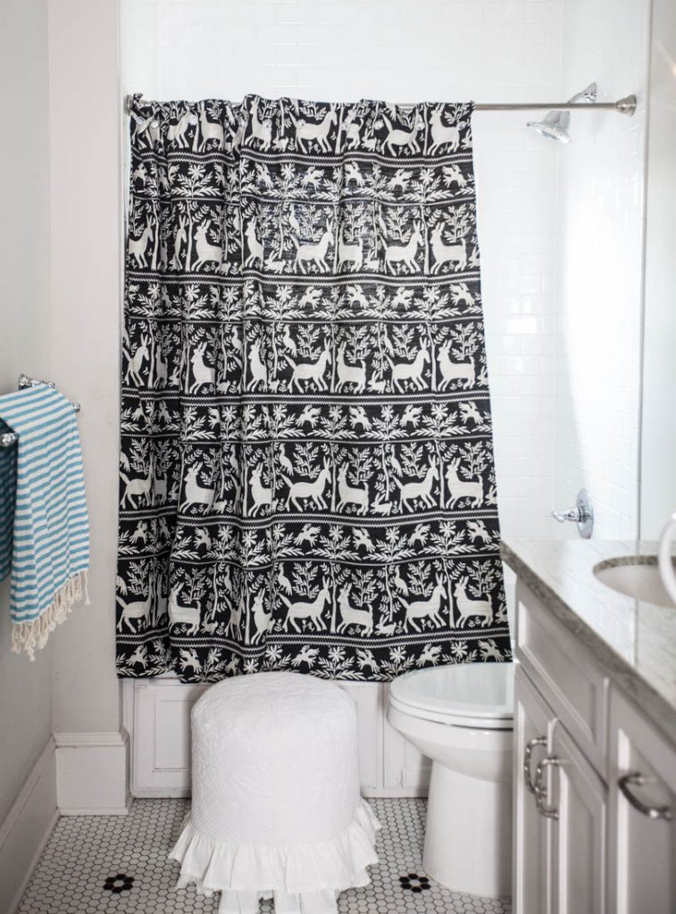 Black and White Shower Curtain - Cedar Hill Farmhouse