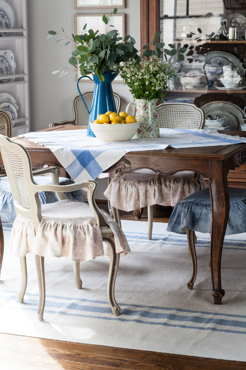 french table on cedar hill farmhouse designed dash and albert rug